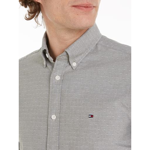 Tommy Hilfiger Oxford Dobby Skjorte, Army Green, 3XL