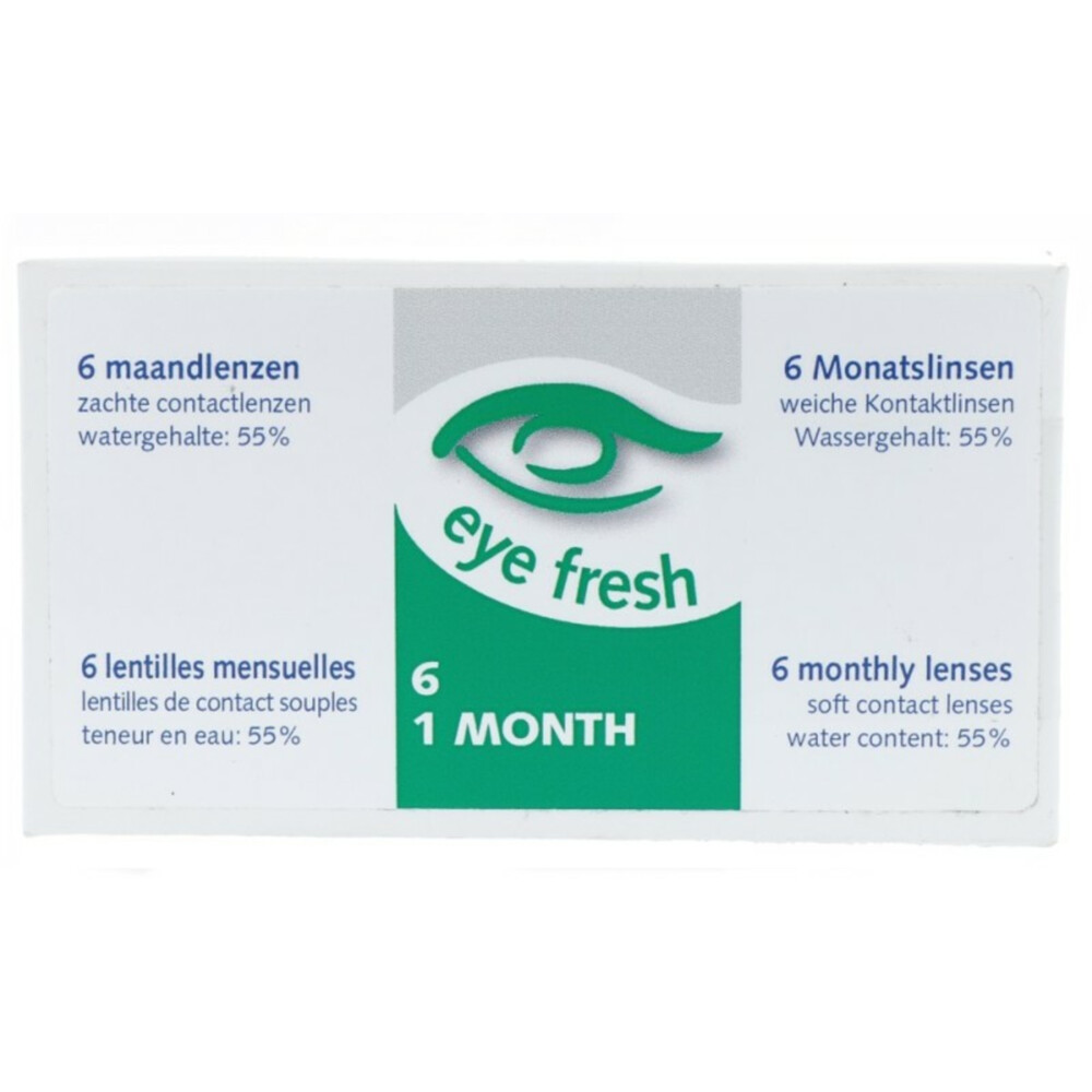 Eye Fresh zachte maandlenzen 6-pack -4,506 stuks