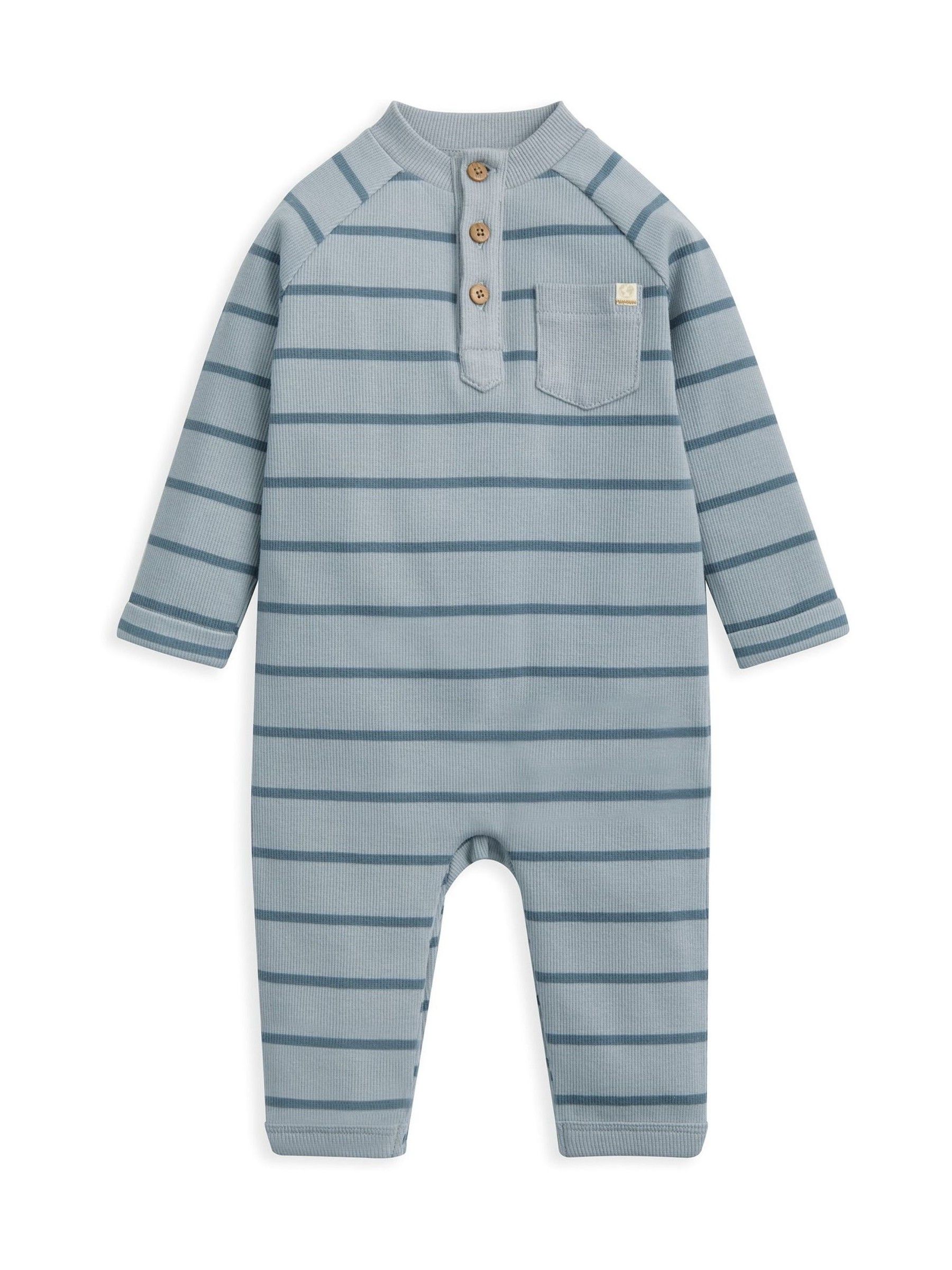 Mamas & Papas Striped Rib Romper