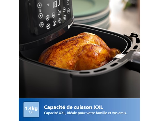 PHILIPS - Friteuse à air chaud HD9285/93 Air Fryer connecté 5000 XXL
