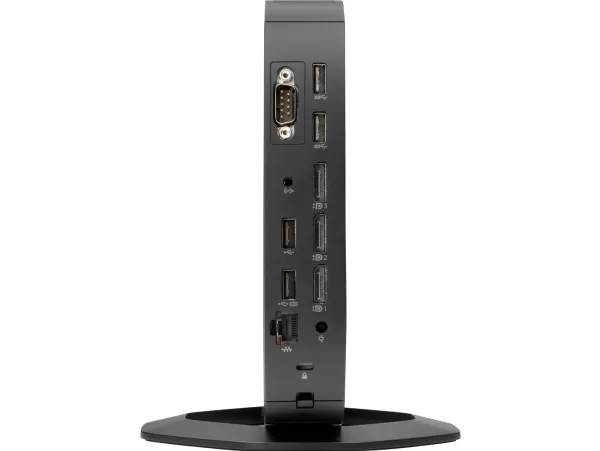 HP t640 - Tynd klient - SFF - 1 x Ryzen Embedded R1505G / op til 3.3 GHz - RAM 8 GB - flash 32 GB - Radeon Vega 3 - Gigabit Ethernet - Windows 10 IoT Enterprise for Thin Clients 64-bit - skærm: ingen - tastatur: tysk