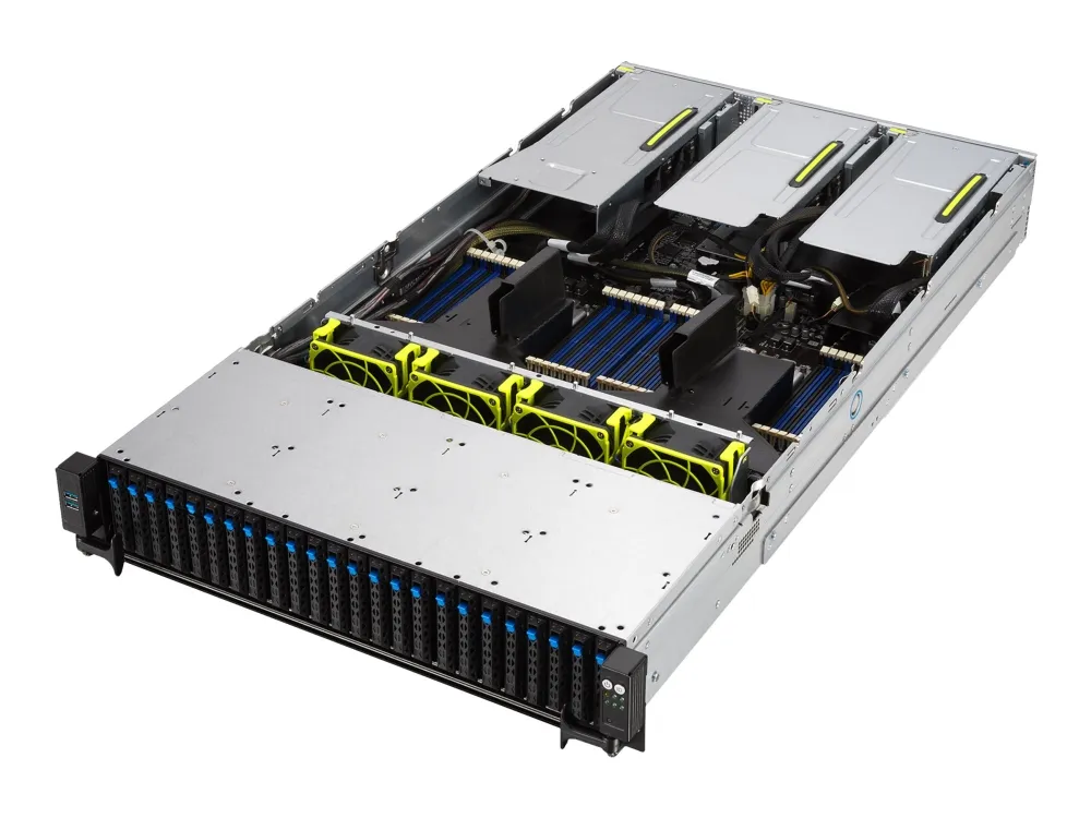 ASUS RS720A-E11-RS24U - Server - rack-monterbar - 2U - 2-vejs - uden CPU op til - RAM 0 GB - SATA - hot-swap 2.5