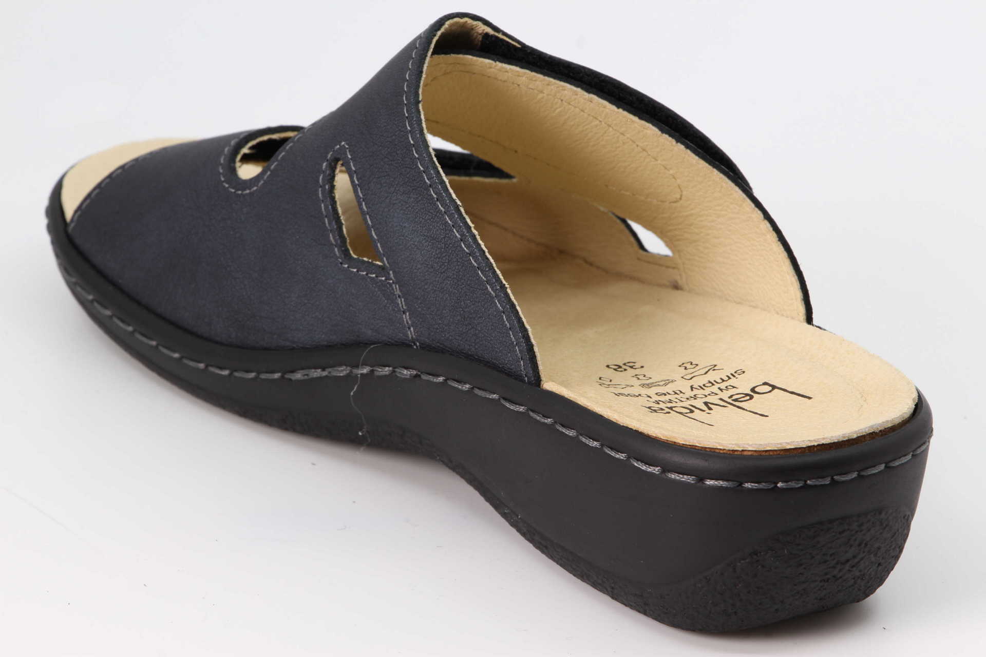 Belvida Pantolette dunkelblau
