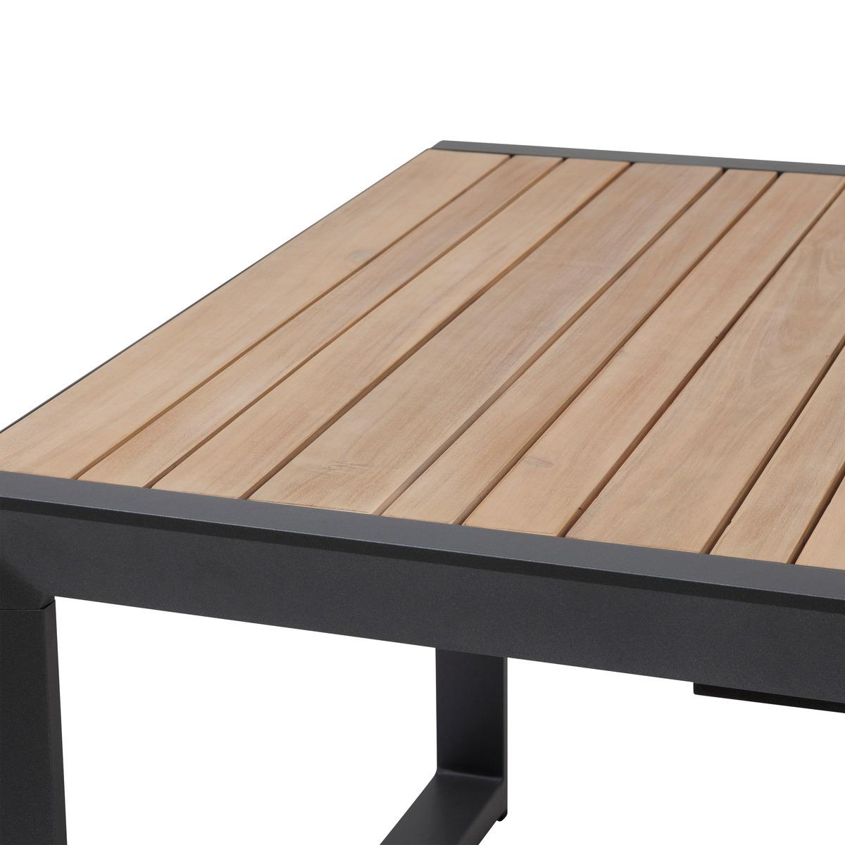 TABLE CORVO EXTENSIBLE ACACIA ALUMINIUM 12 PLACES