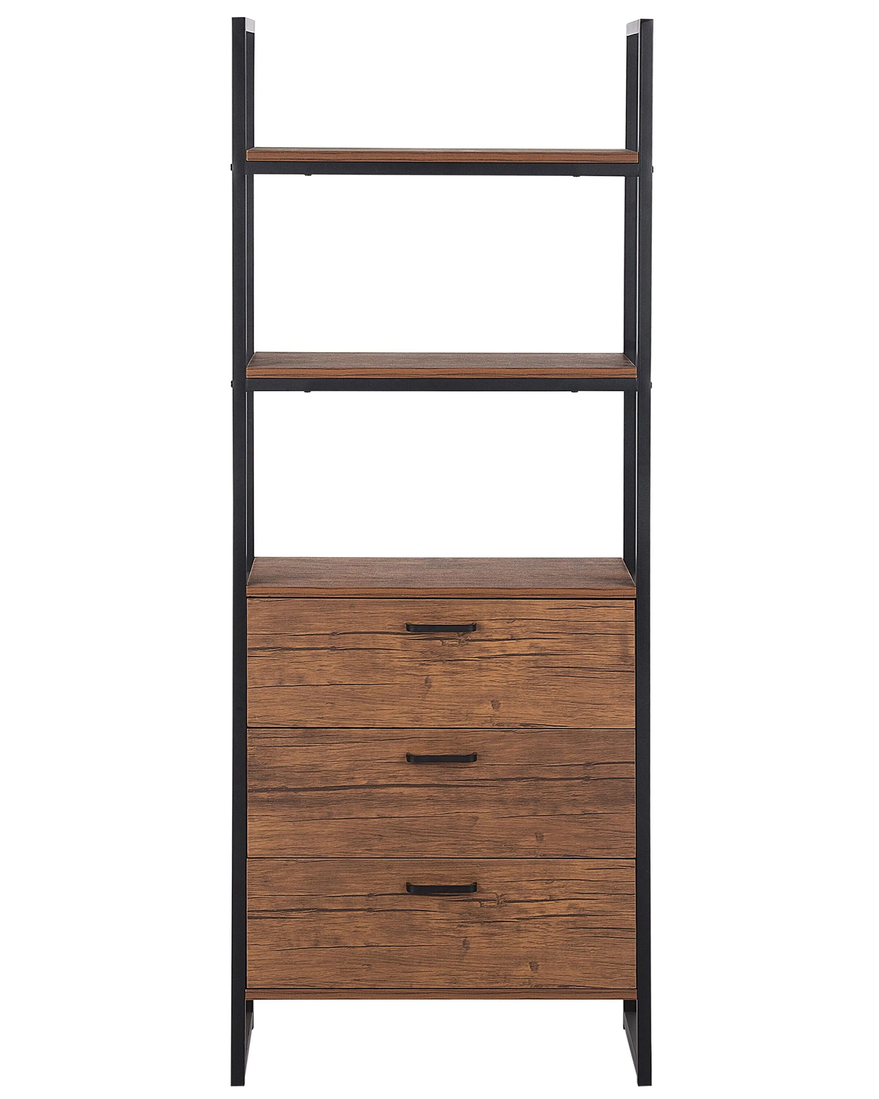 Rek TIFTON 158 cm Donkerbruin