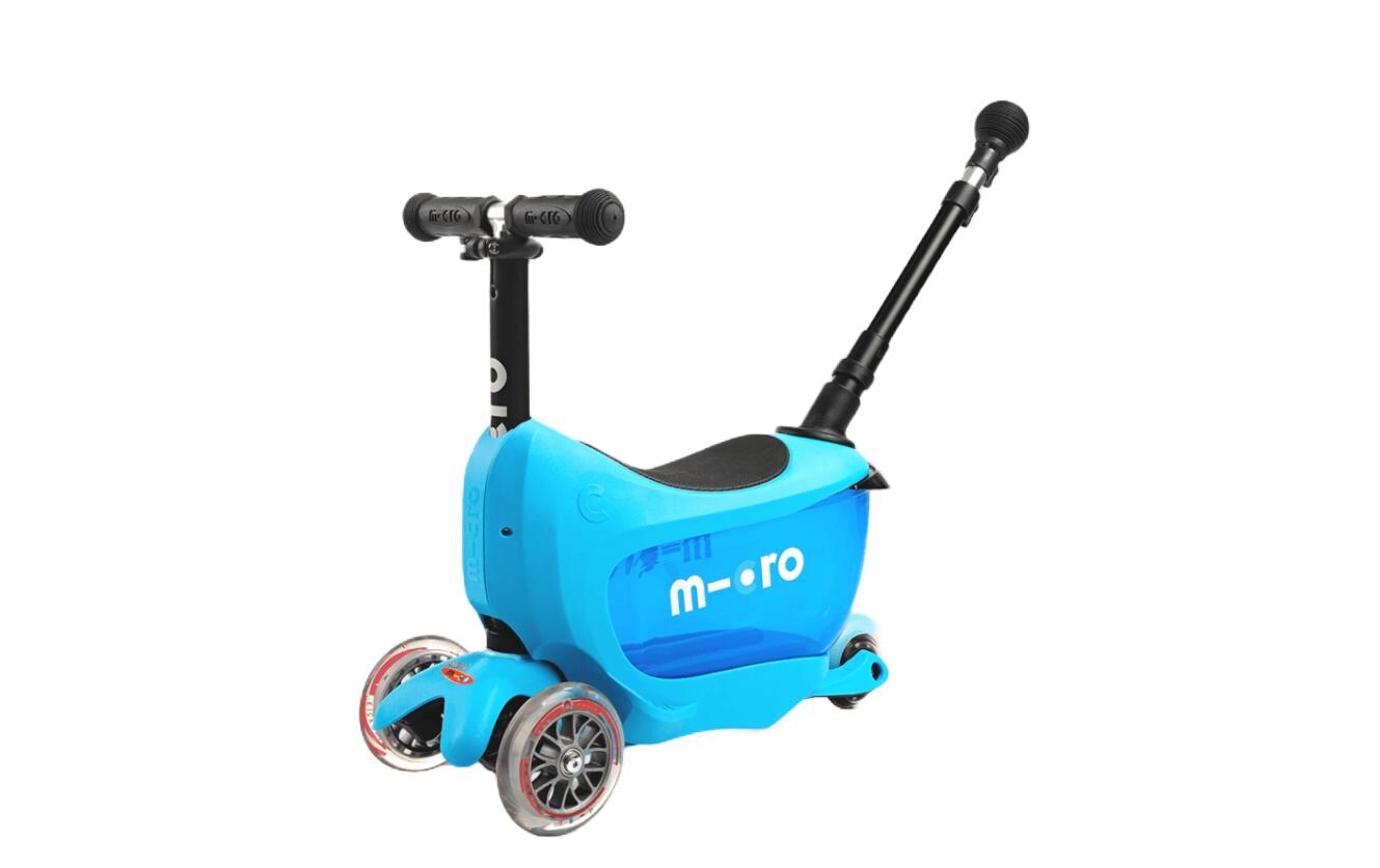 Kickboard Mini2go Deluxe Plus Blue<br>Scooter mit Sitz