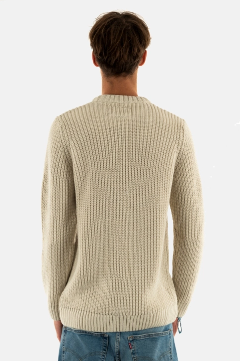 Pull hiver superdry jacob cable jumper 39e ecru