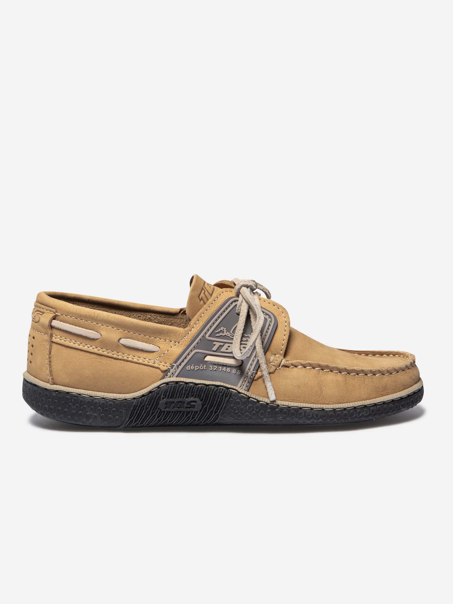 Chaussures Bateau Homme Cuir Camel