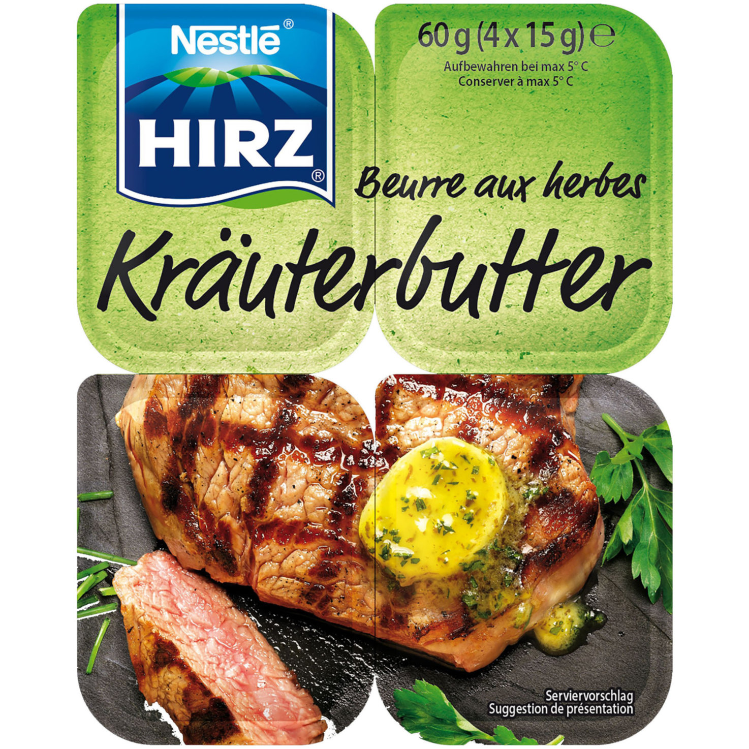 Hirz Kräuterbutter 4x15g