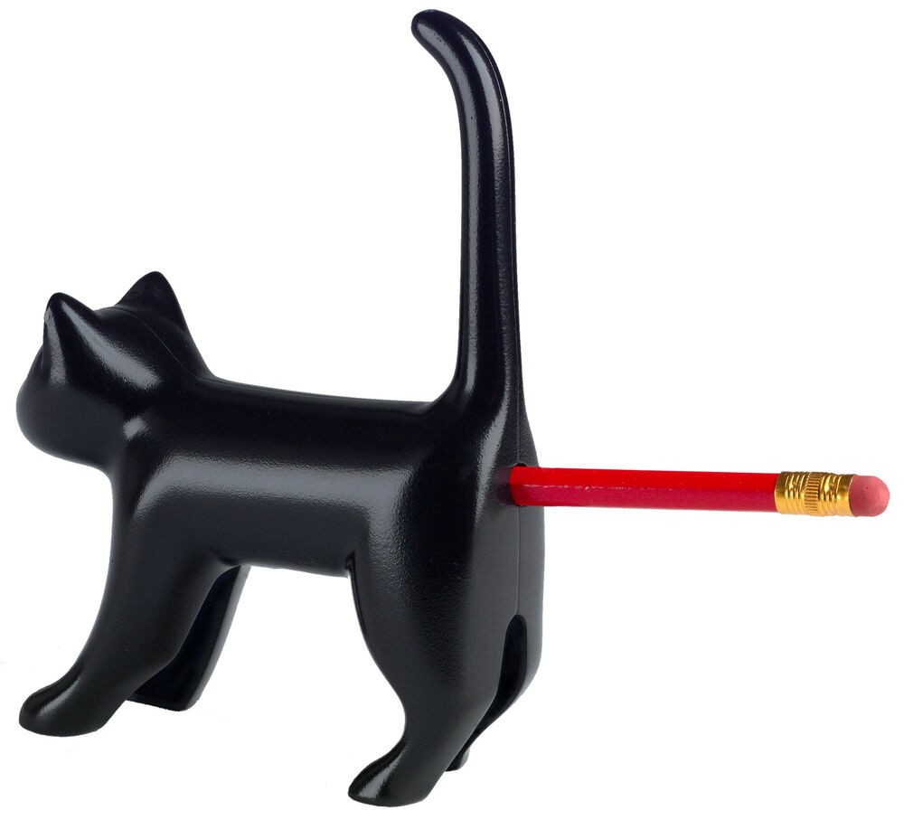 Winkee - Blyantspidser - Sharp end Cat Black with sound - Black