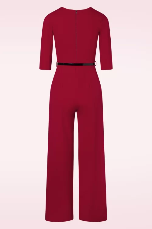 Vintage Chic for Topvintage Tammy jumpsuit in lipstickrood
