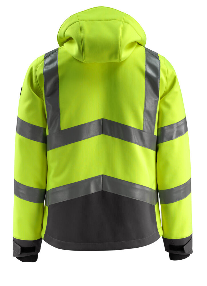 Mascot Blackpool  - Softshell - Geel / antraciet - S