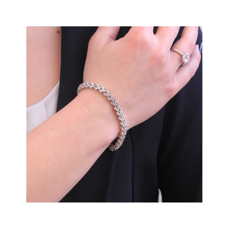 Bracelet Princess - Argenté et Cristal