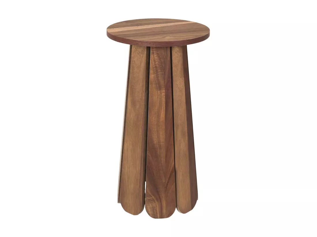 LYLIAN - Bout de Canapé en MDF Plaquage Acacia