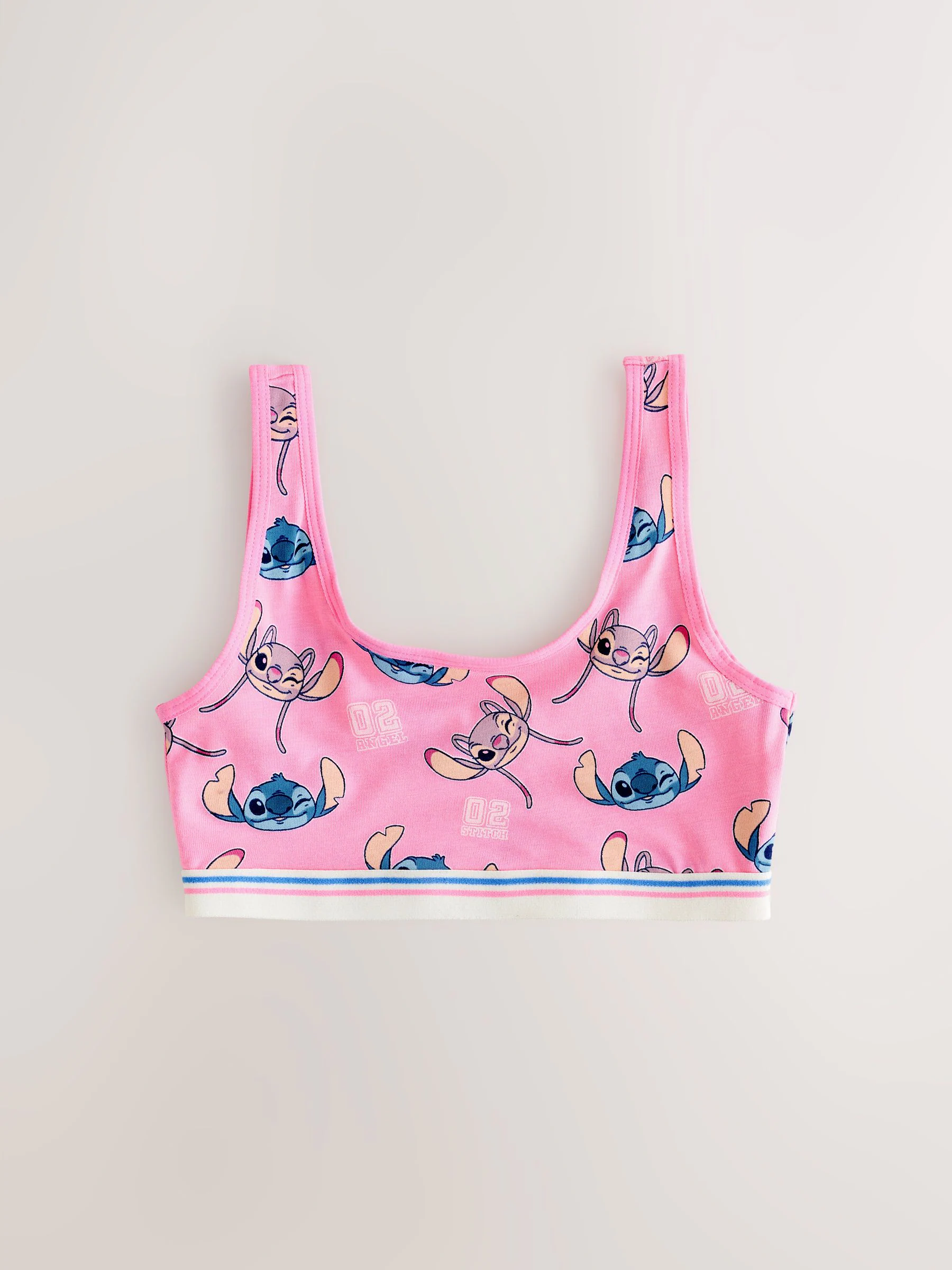 Blauw - Lilo And Stitch Disney Cropped Tops 3 Stuks (5-16jr)