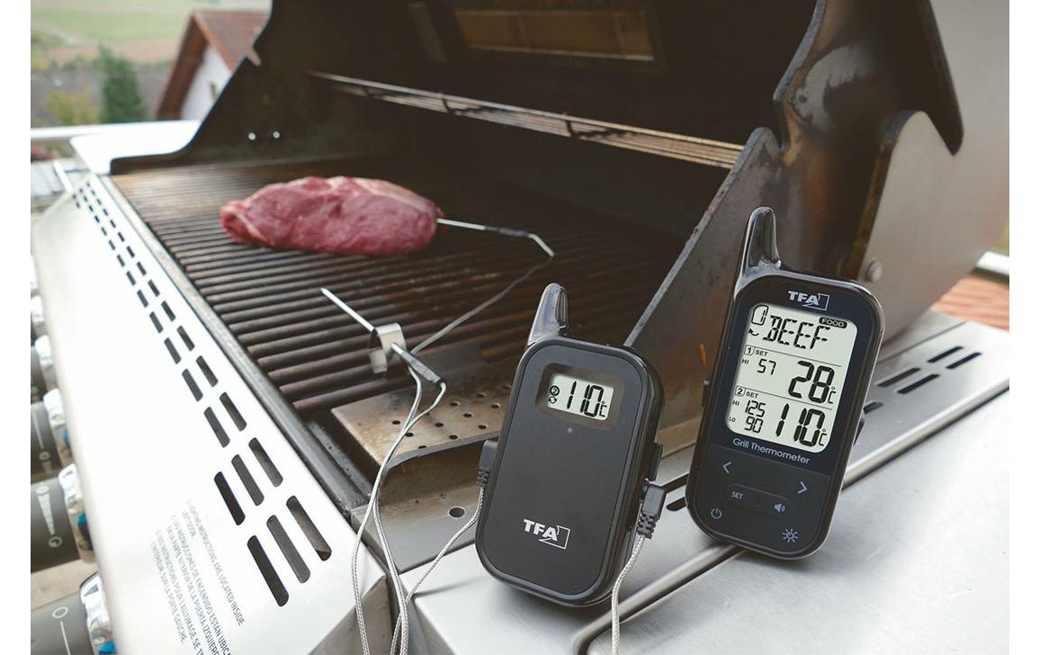 Funk-Fleischthermometer Küchen-Chef TwinFunk-Grill-Braten-/Ofenthermometer
