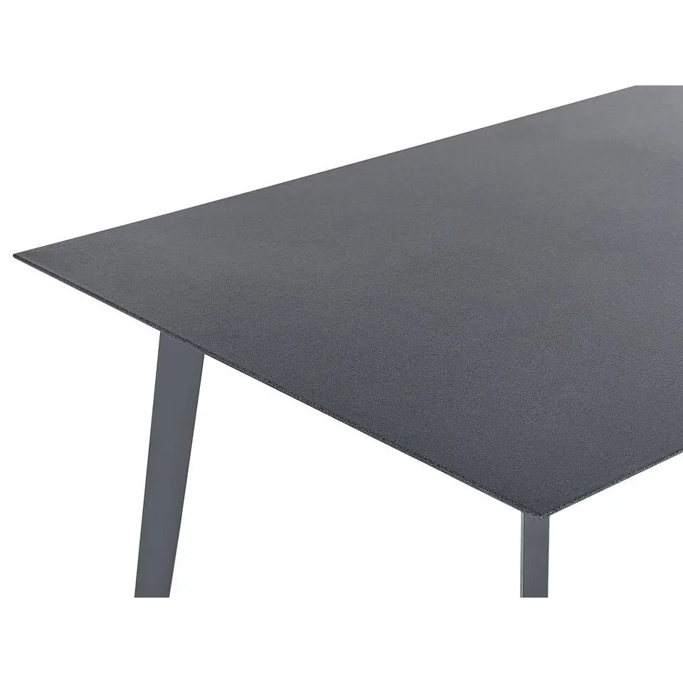 MILETO - Tuintafel - Grijs - 80 x 140 cm - Aluminium