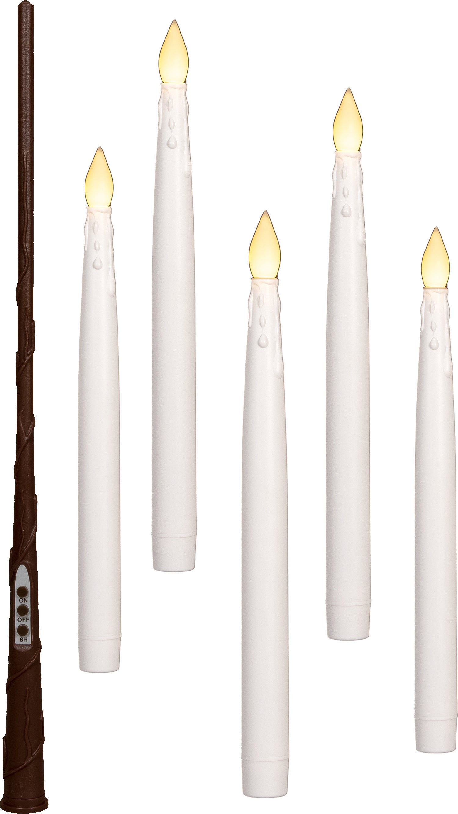 Anna's Collection LED dinerkaars zwevend wit D 2 H 28,5 cm 5 stuks
