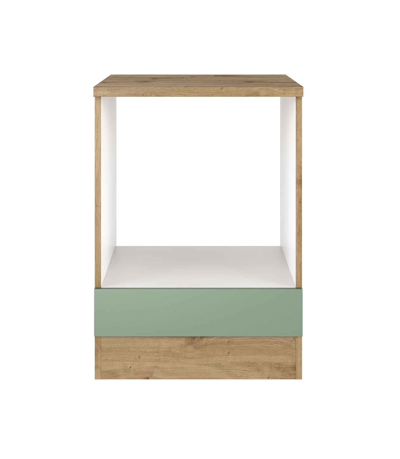 Herdumbauschrank Cara Schilfgrün/Artisan Eiche NB 60cm