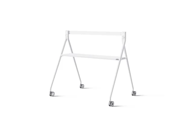 Yealink MB-FloorStand-650T - Vogn med hjul - for fladt panel - hvid - skærmstørrelse: 65