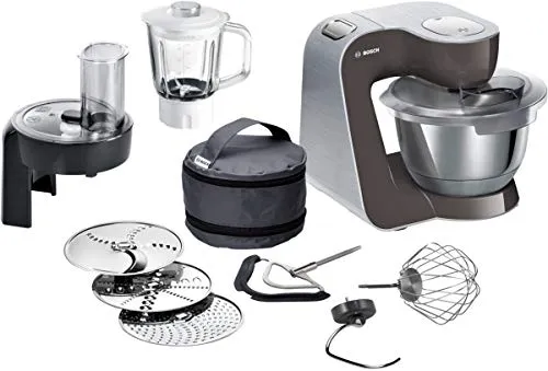 Bosch MUM5 CreationLine Premium MUM58A20 - Køkkenmaskine - 1000 W - børstet rustfrit stål/grå