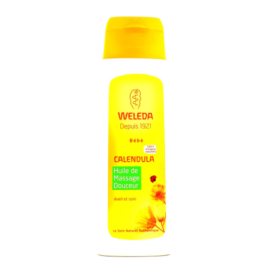 Huile de massage pour bébé au Calendula Weleda