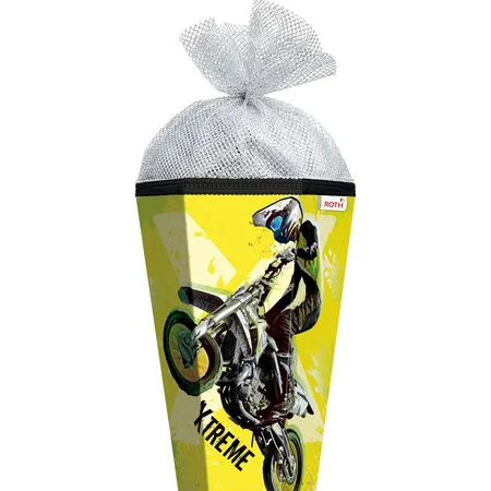 Roth Schultüte / Zuckertüte / 85cm / eckig / mit Folieneffekt / 