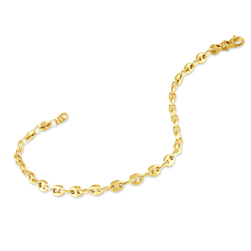 Bracelet Dami Maille Grain De Cafe Or Jaune