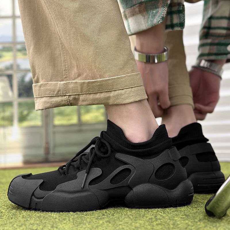 Tanzanite - Effen veterschoenen
