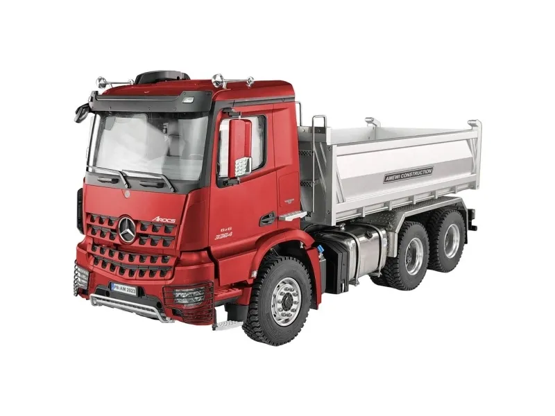 Amewi 22643 Mercedes-Benz Arocs Pro 6x6 1:14 Elektronik RC-modellastbil RtR inkl. batteri, oplader og senderbatterier, Med lydningsfunktion, med lyseffekt