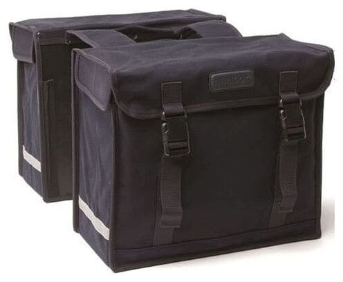 NEW LOOXS Sacoche à vélo double Canvasbag Deluxe 30 - 46 Litre 39 X 33 X 18 Cm