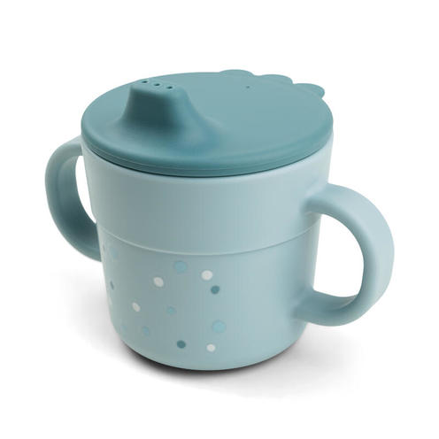 Foodie Tasse d'Apprentissage Happy Dots Bleu - DONE BY DEER