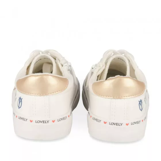 Baskets BLANC LOVELY SKULL