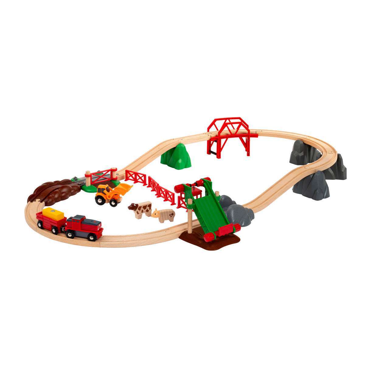BRIO Spiel Großes Bahn Bauernhof-Set