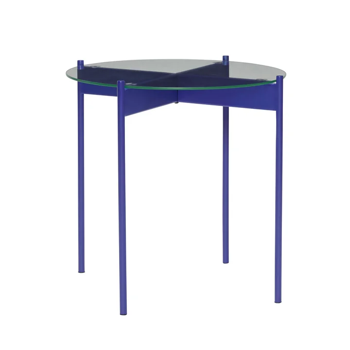 Hübsch Interior - Beam Beistelltisch, H 42 x Ø 45 cm, blau
