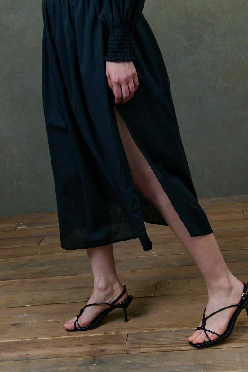 LOUISE MISHA<br>Vestido midi fumê, AYMEE