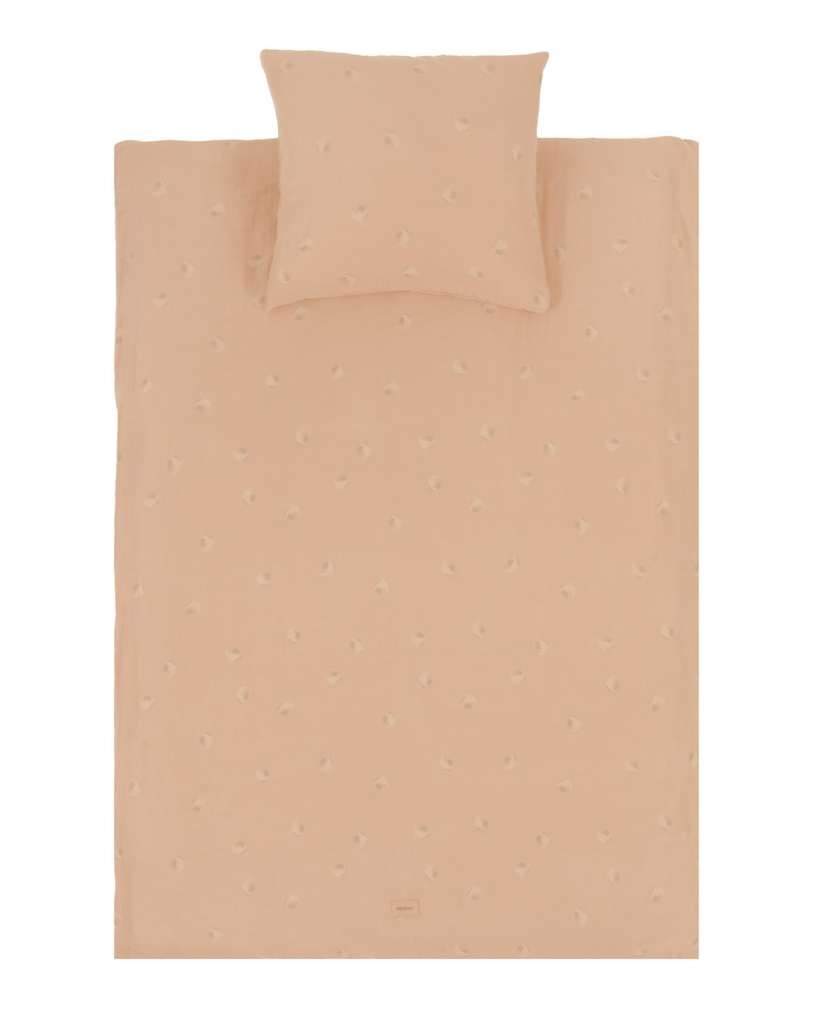 Parure de lit enfant wabi-sabi en double gaze de coton lavé | Rose