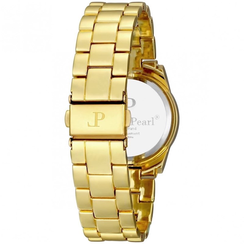 Montre Femme LOUISE PEARL Ornée de Cristaux Swarovski bracelet Acier Doré