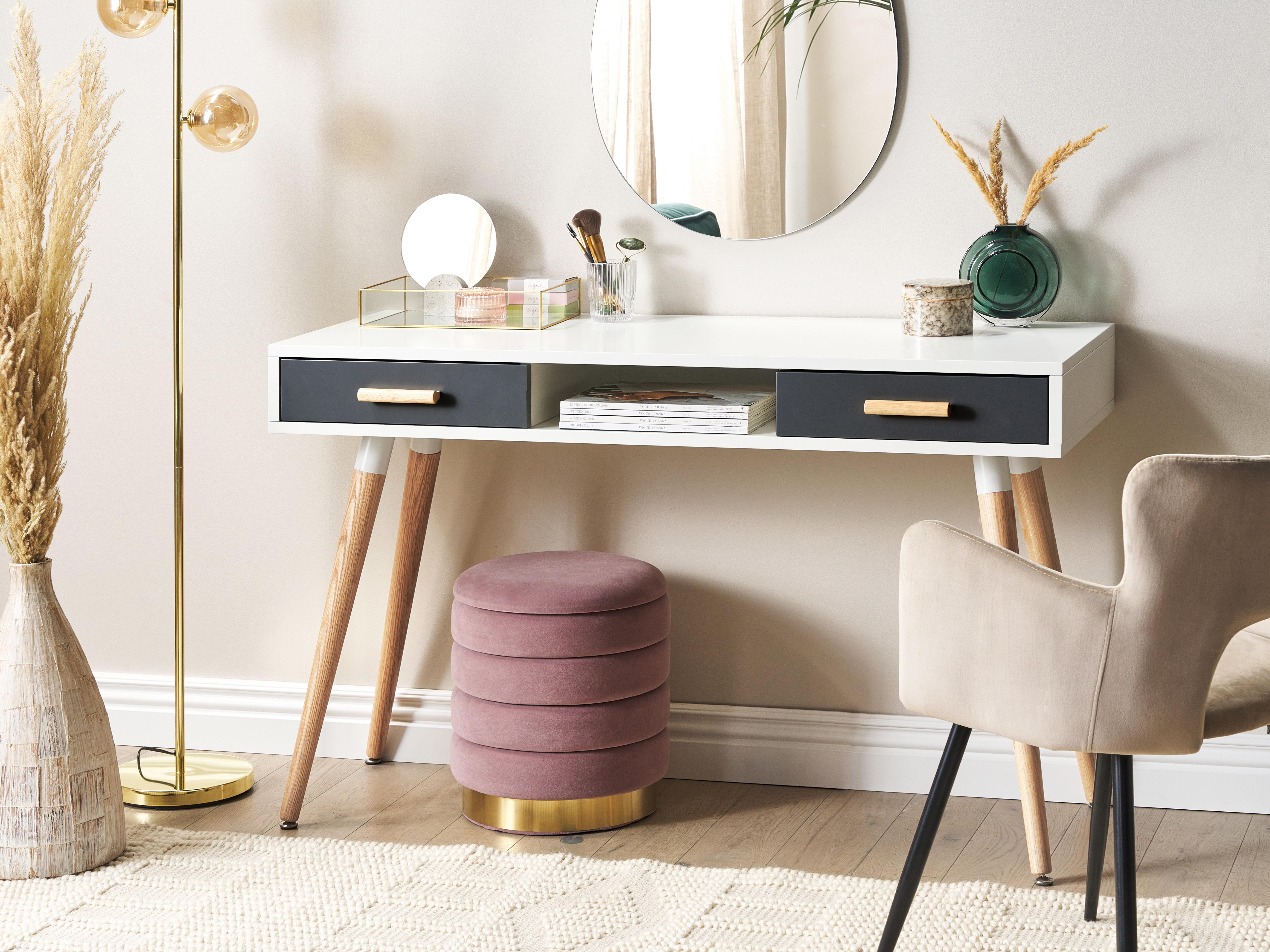 Bureau FRISCO Grijs 120 cm 45 cm met lades