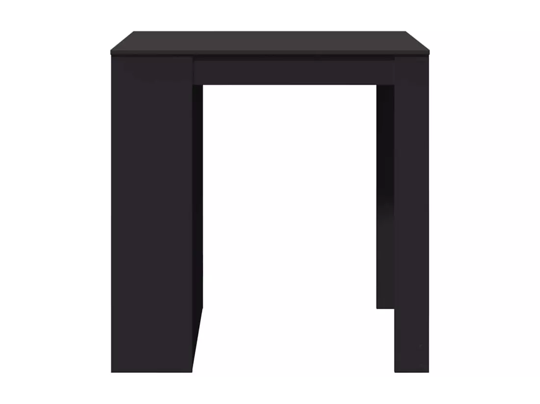 Table de bar noir 102x70x103,5 cm bois d'ingénierie