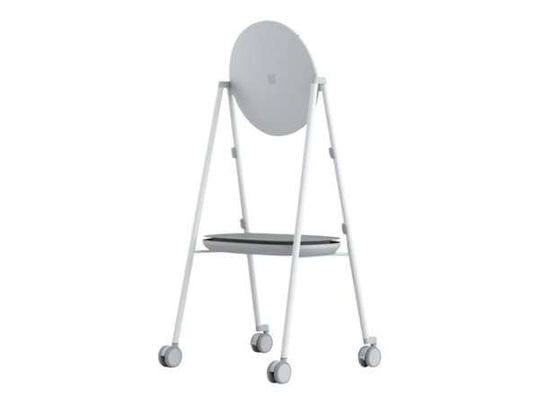 Steelcase - Vogn - for interaktiv flatpanel - grå, arktisk hvitt, tinnfarge - for Microsoft Surface Hub 2S 50