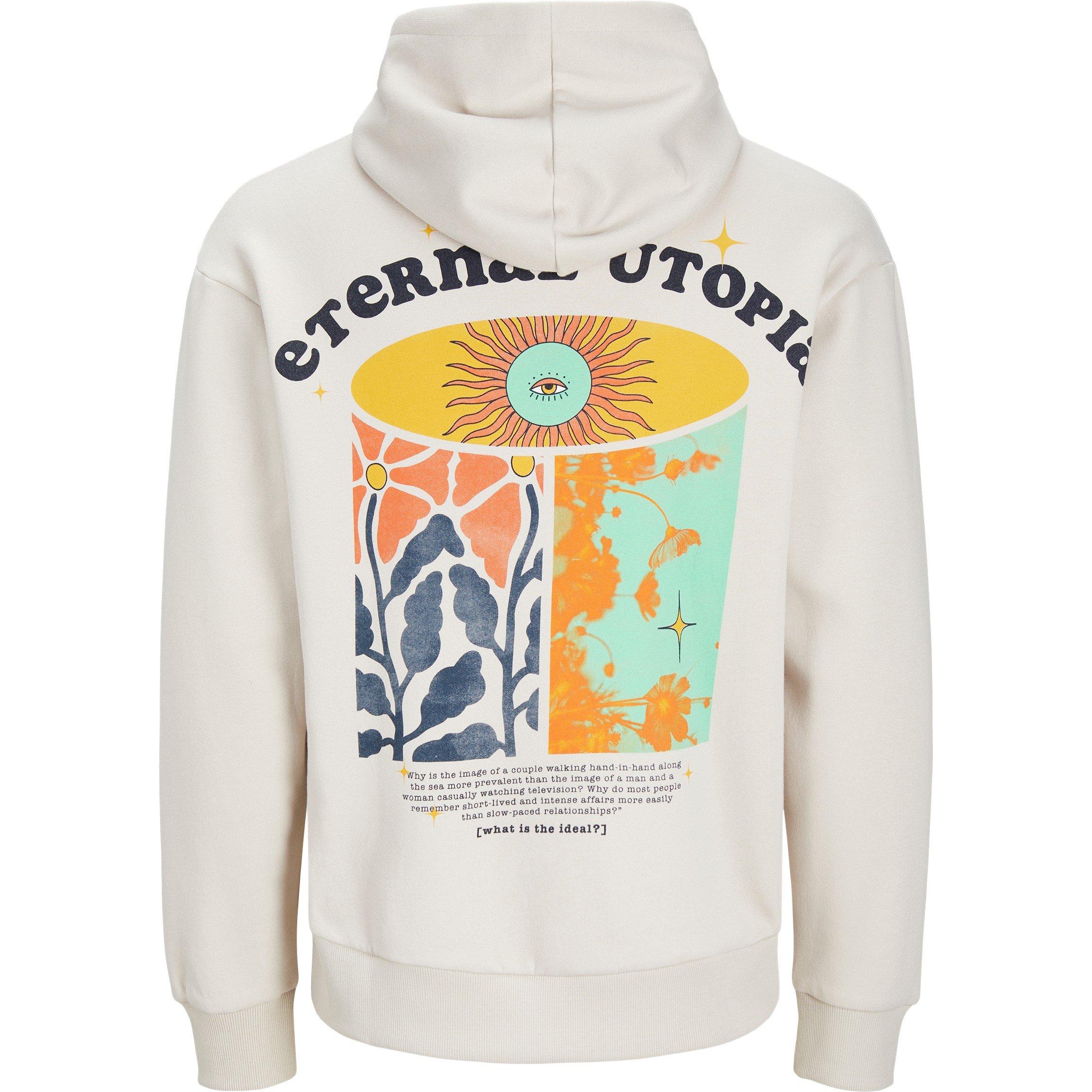 Jack and Jones Bradley Back Print Hoodie Mens
