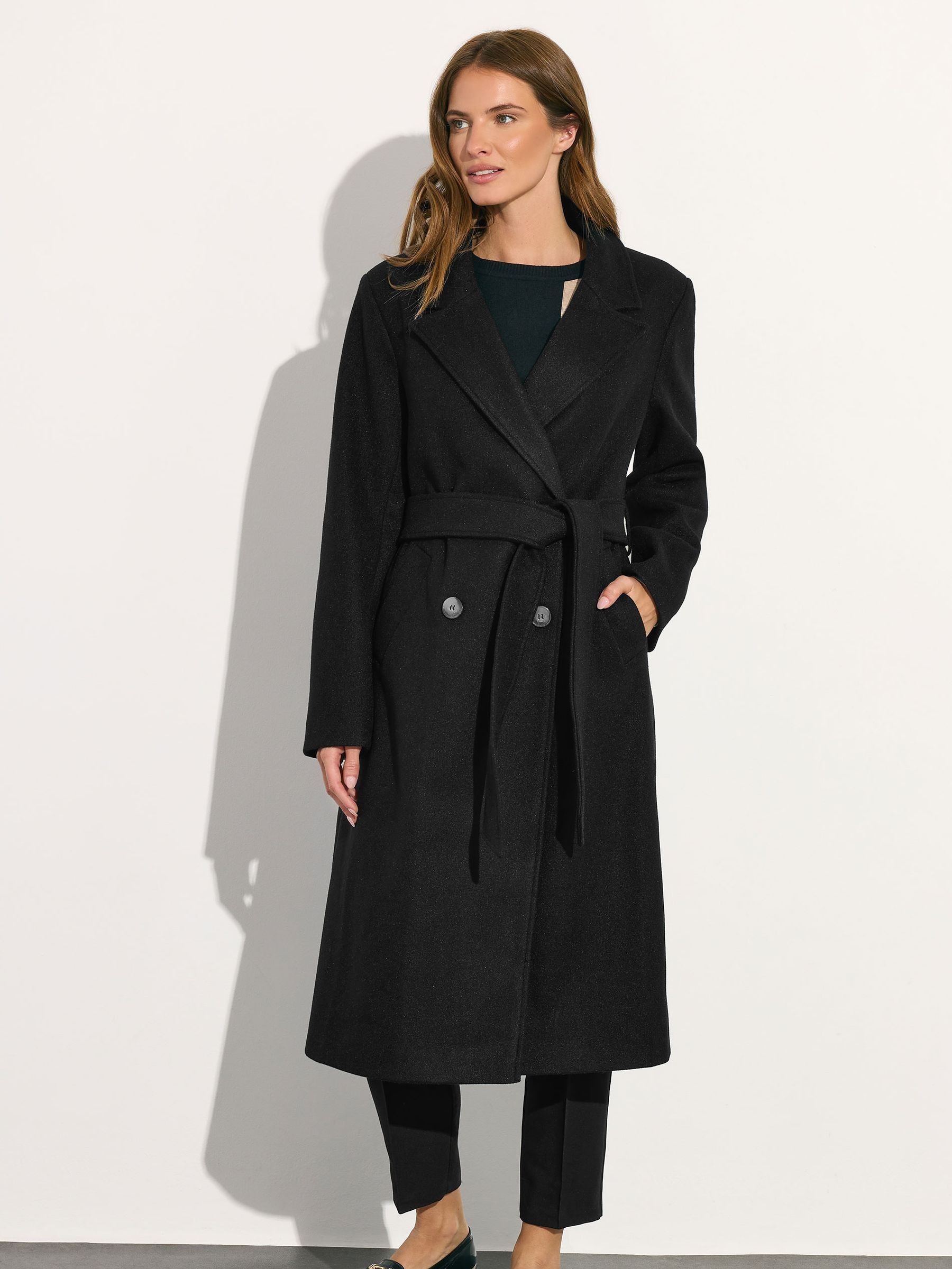 Zwart - M&Co Wrap Coat