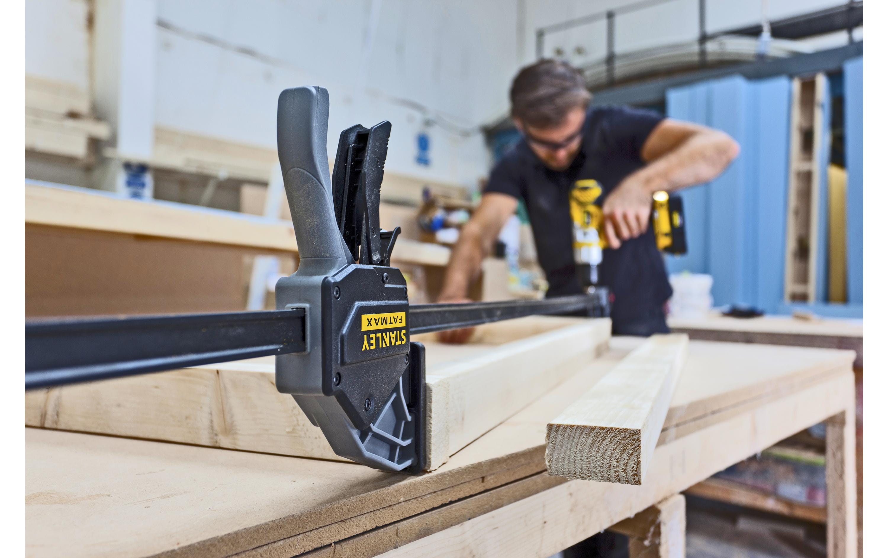 Einhandzwinge Fatmax XL 1250 mm<br>Einhandzwinge I-Profil-Schiene