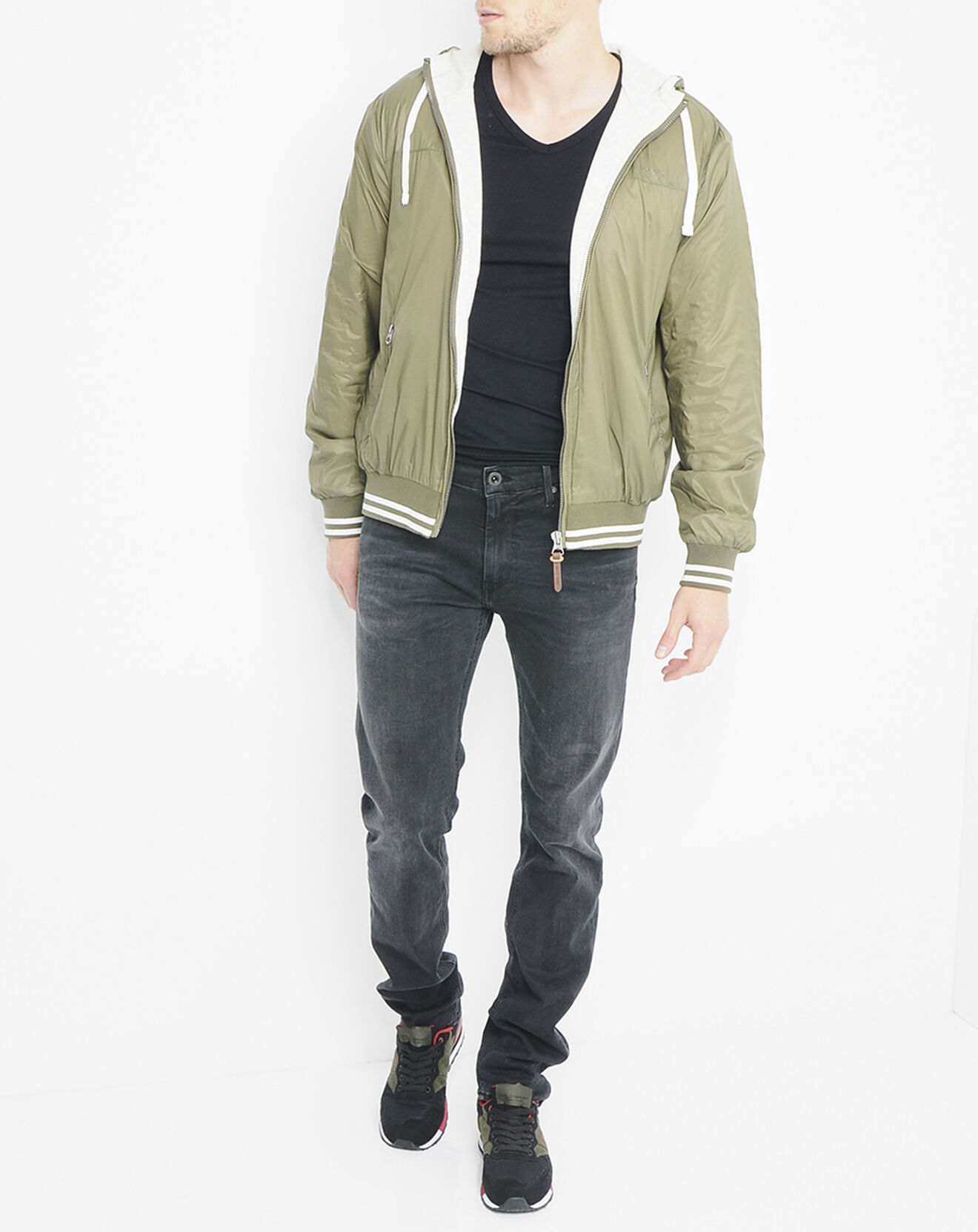 Pepe Jeans Blouson Nylon zippé  kaki