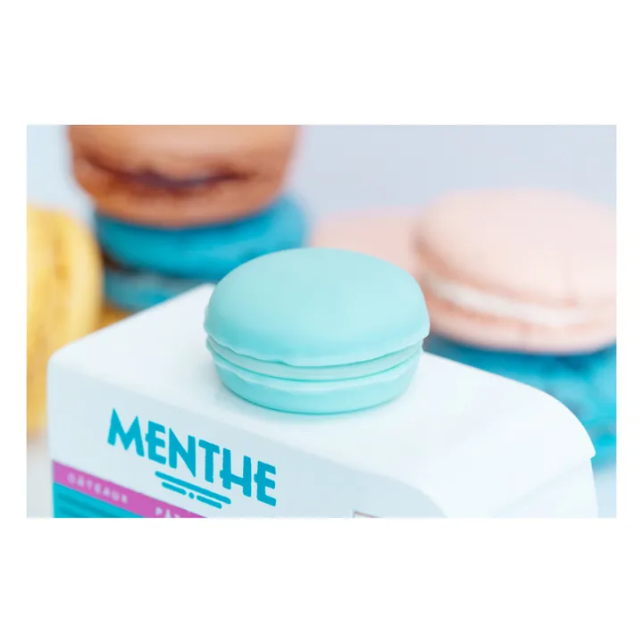 Candylab Voiture Macaron menthe en bois