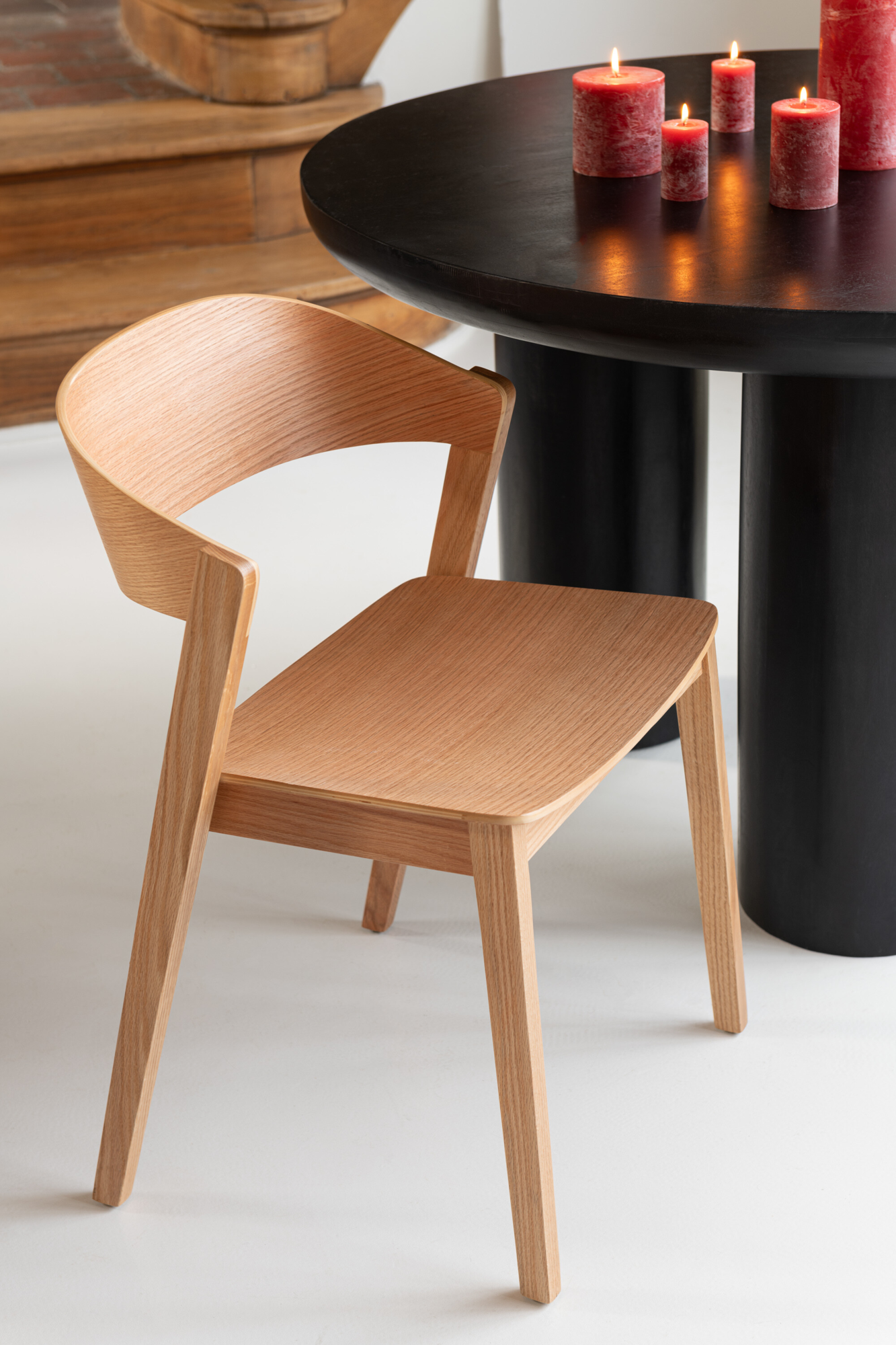 Eettafel TRIO Mangohout Zwart