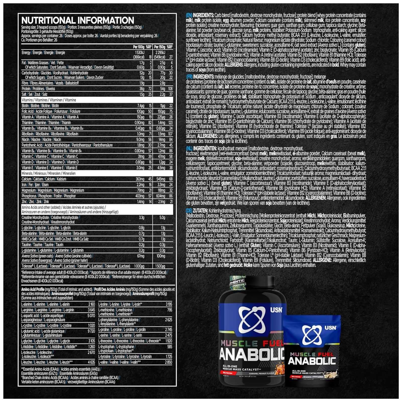 USN Muscle Fuel Anabolic 2 kg