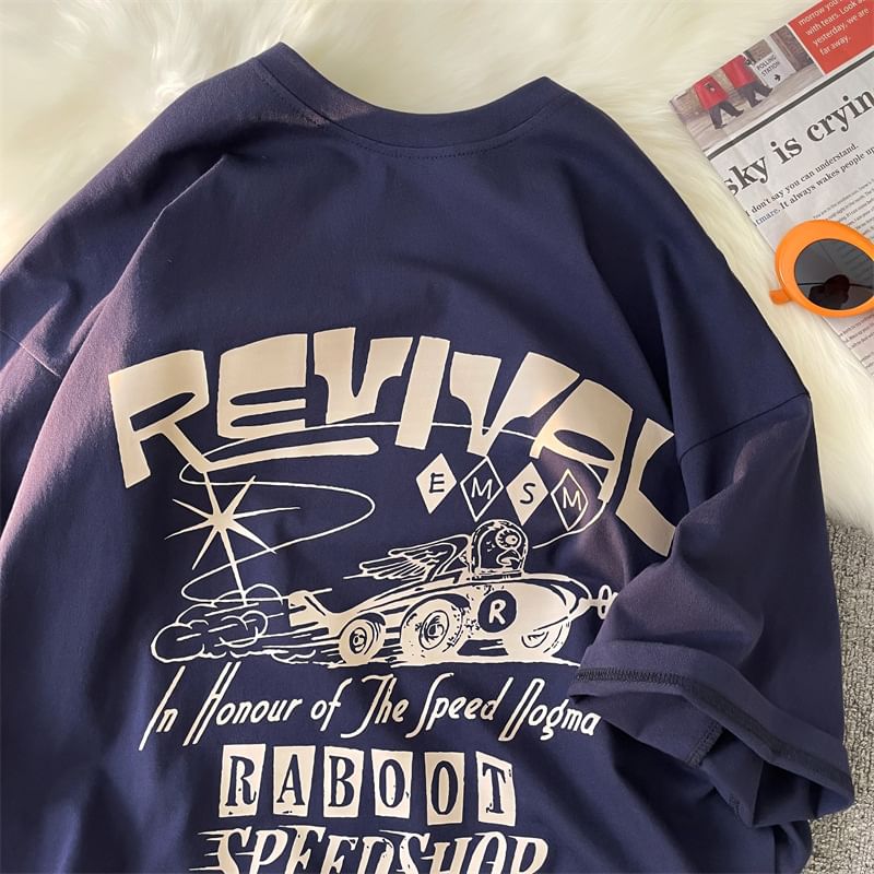 WidoWilder - T-shirt met grafische print en elleboogmouwen