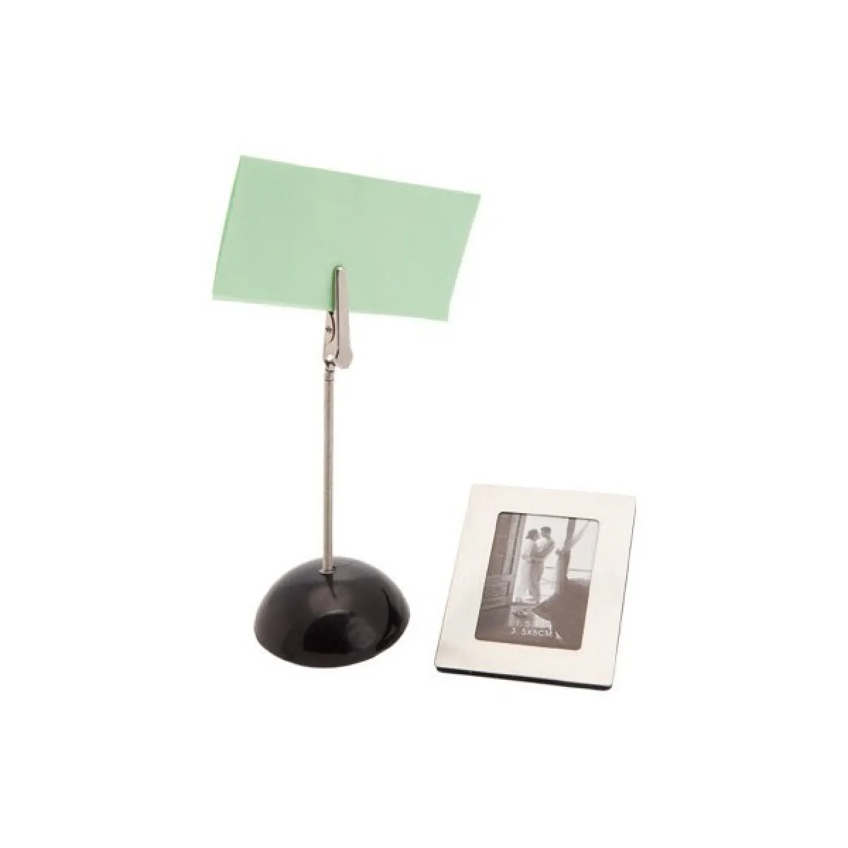 Totalcadeau Porte photo Noir - Métal aimanté